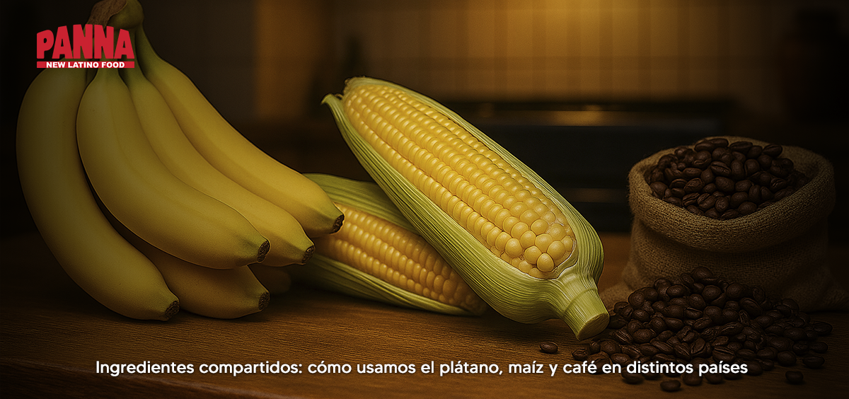 Ingredientes compartidos cómo usamos el plátano, maíz y café en distintos países