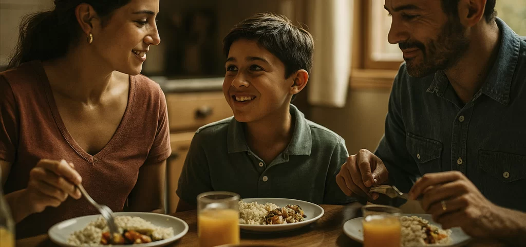 Sunday, table, food and family.