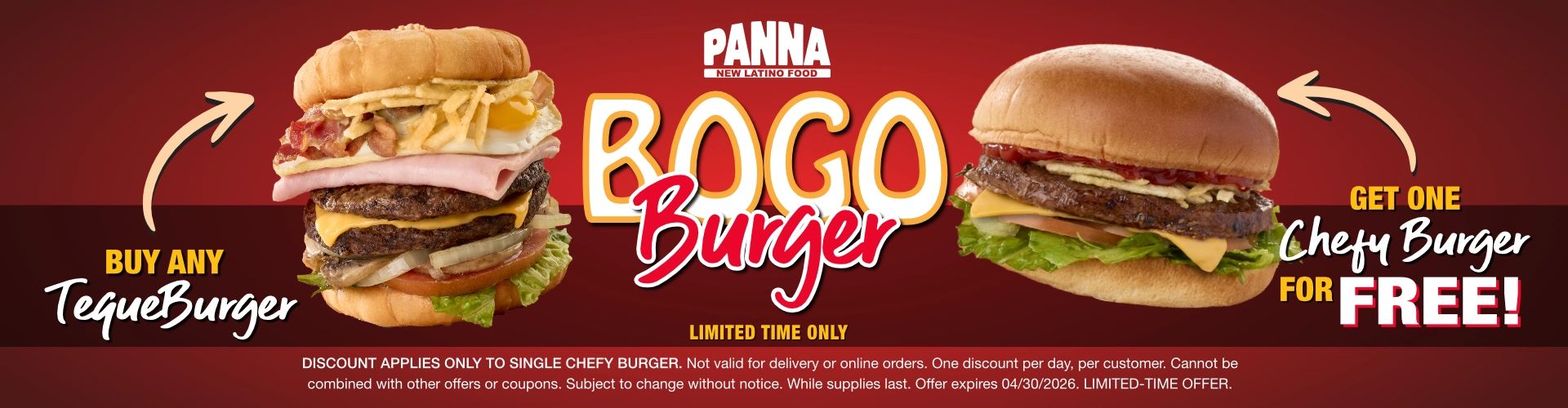 BANNER BOGO BURGER HORIZONTAL